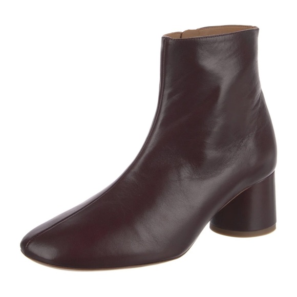 Mansur Gavriel Glove Boot Burgundy Size 38 Lambskin Leather